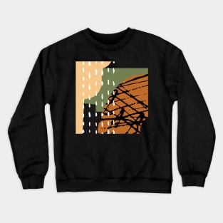 Abstract Lines And Soft Colors Crewneck Sweatshirt